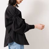 ポプリン袖ギャザーブラウス ミドル丈 袖リボン | mili an deni | 詳細画像13
