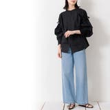 ポプリン袖ギャザーブラウス ミドル丈 袖リボン | mili an deni | 詳細画像14