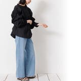 ポプリン袖ギャザーブラウス ミドル丈 袖リボン | mili an deni | 詳細画像15