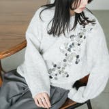 スパンコールニットプルオーバー トップス 厚手 | mili an deni | 詳細画像11 