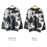 カウ柄シャギーニットプルオーバー トップス 厚手 | mili an deni | 詳細画像18 