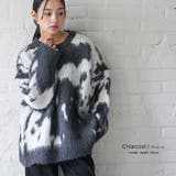 カウ柄シャギーニットプルオーバー トップス 厚手 | mili an deni | 詳細画像12 