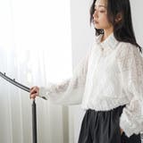 シアーフリンジブラウス レディース 長袖 | mili an deni | 詳細画像6 