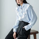 チェストフリルストライプブラウス ブラウス レディース | mili an deni | 詳細画像11 