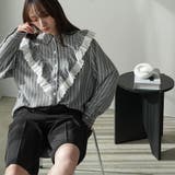 チェストフリルストライプブラウス ブラウス レディース | mili an deni | 詳細画像17 