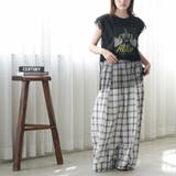 チュールレイヤードプリントTシャツ レディース シアートップス | mili an deni | 詳細画像13 