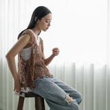 裾スカラップ かぎ針レースベスト レディース | mili an deni | 詳細画像7 