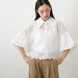 スカラップレース ブラウス レディース | mili an deni | 詳細画像8 