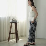 裾フリンジメッシュトップス レディース ノースリーブ | mili an deni | 詳細画像8