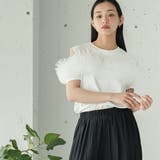 チェストチュールTシャツ レディース 半袖 | mili an deni | 詳細画像7