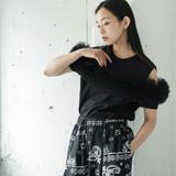 チェストチュールTシャツ レディース 半袖 | mili an deni | 詳細画像11