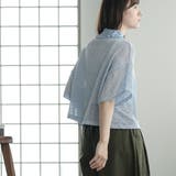 襟フリルメッシュポロプルオーバー レディース 半袖 | mili an deni | 詳細画像12