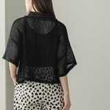 襟フリルメッシュポロプルオーバー レディース 半袖 | mili an deni | 詳細画像16