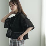襟フリルメッシュポロプルオーバー レディース 半袖 | mili an deni | 詳細画像17
