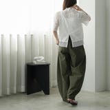 カットワークレース スタンドカラーブラウス レディース | mili an deni | 詳細画像14