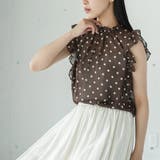 ノースリーブドットシアーブラウス レディース ドット柄 | mili an deni | 詳細画像11