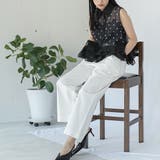 裾ティアードフリルノースリーブブラウス レディース シアードット | mili an deni | 詳細画像14