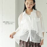 ティアードシアーブラウス レディース シアーシャツ | mili an deni | 詳細画像5