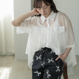 ティアードシアーブラウス レディース シアーシャツ | mili an deni | 詳細画像9
