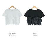 裾ウェーブフリルTシャツ レディース 半袖 | mili an deni | 詳細画像16