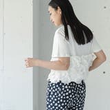裾ウェーブフリルTシャツ レディース 半袖 | mili an deni | 詳細画像6