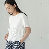 裾ウェーブフリルTシャツ レディース 半袖 | mili an deni | 詳細画像7