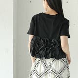 裾ウェーブフリルTシャツ レディース 半袖 | mili an deni | 詳細画像12