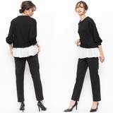 布帛切替ニットPO ストレッチ起毛 クルーネック | mili an deni | 詳細画像8 