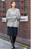 ダメージ加工ハンドステッチニットセーター ドロップショルダー 長袖 | mili an deni | 詳細画像8 