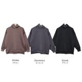 ダンボールニットパーカー サイドスリット 黒 | mili an deni | 詳細画像17 