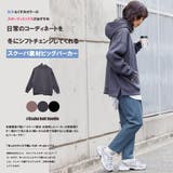 ダンボールニットパーカー サイドスリット 黒 | mili an deni | 詳細画像3 