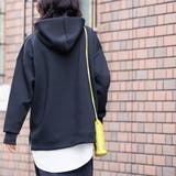 ダンボールニットパーカー サイドスリット 黒 | mili an deni | 詳細画像7 