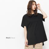 ブラック | クールタッチ後ろ開きトップス 接触冷感 裾ラウンド | mili an deni