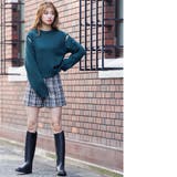 オープンショルダーニットプルオーバー ドロップショルダー クルーネック | mili an deni | 詳細画像8 