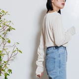 ツートーン指穴トップス ブラウス ストライプ | mili an deni | 詳細画像13 