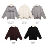 ウール混セーラーカラーニットニットセーター ラウンドヘム ドロップショルダー | mili an deni | 詳細画像14 