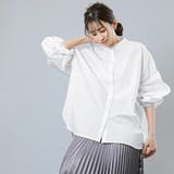 オーバーシャツ バックギャザー サイドスリット | mili an deni | 詳細画像7 