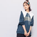 カレッジロゴビッグスウェットPO クルーネック ビッグシルエット | mili an deni | 詳細画像11 