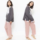 カレッジロゴビッグスウェットPO クルーネック サイドスリット | mili an deni | 詳細画像10 