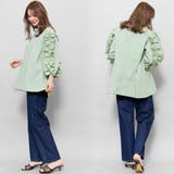 【ク綿100%コードフリルブラウス ボリューム袖 袖コンシャス | mili an deni | 詳細画像15 