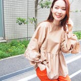 袖裾スカラップブラウス ボリューム袖 袖コンシャス | mili an deni | 詳細画像8 