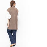 カシミヤタッチオーバーサイズタートルネックベスト サイドスリット ノースリーブ | mili an deni | 詳細画像15