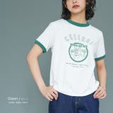 リンガー半袖Tシャツ パイピング サーフプリント | mili an deni | 詳細画像6 