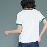 リンガー半袖Tシャツ パイピング サーフプリント | mili an deni | 詳細画像8 
