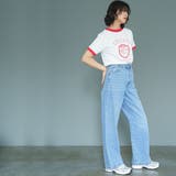 リンガー半袖Tシャツ パイピング サーフプリント | mili an deni | 詳細画像17 