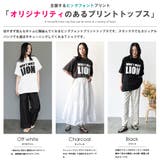 半袖ビッグロゴプリントTシャツ プリント コットン | mili an deni | 詳細画像4 