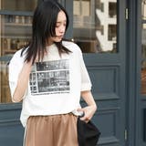 半袖シティスケープフォトプリントTシャツ プリント コットン | mili an deni | 詳細画像7