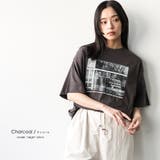 半袖シティスケープフォトプリントTシャツ プリント コットン | mili an deni | 詳細画像11