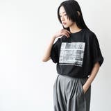 半袖シティスケープフォトプリントTシャツ プリント コットン | mili an deni | 詳細画像17