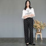 半袖カレッジプリントTシャツ プリント コットン | mili an deni | 詳細画像8 